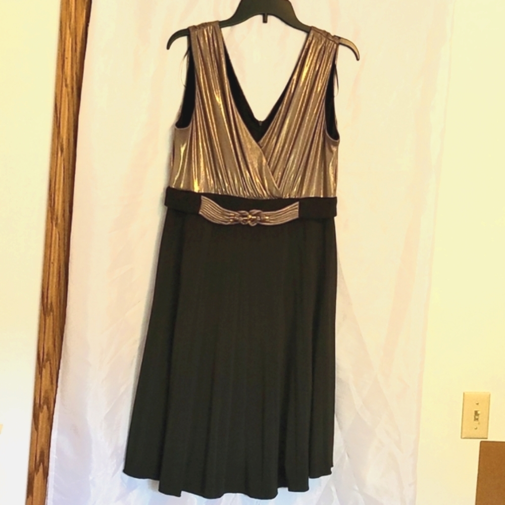 Black & Gold party dress